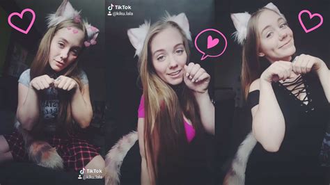 kiku.lala|Cat Girl ♥ Neko TikTok Compilation ♥ Kiku.lala .